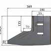 Скребок левый для б/с Elkon TW 3000/2000