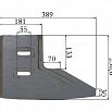 Скребок правый для б/с Elkon TW 3000/2000