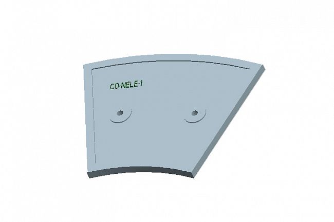 Броня шибера (2) для бетоносмесителя CO-NELE CMP (S) 4000