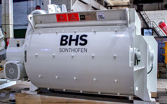 Двухвальный бетоносмеситель BHS - DKX 1.00